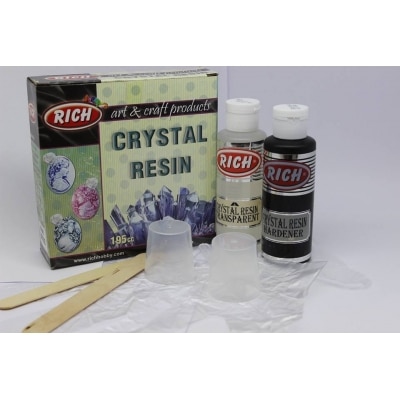 rich crystal resin transparan seffaf kristal recine set 195 cc1